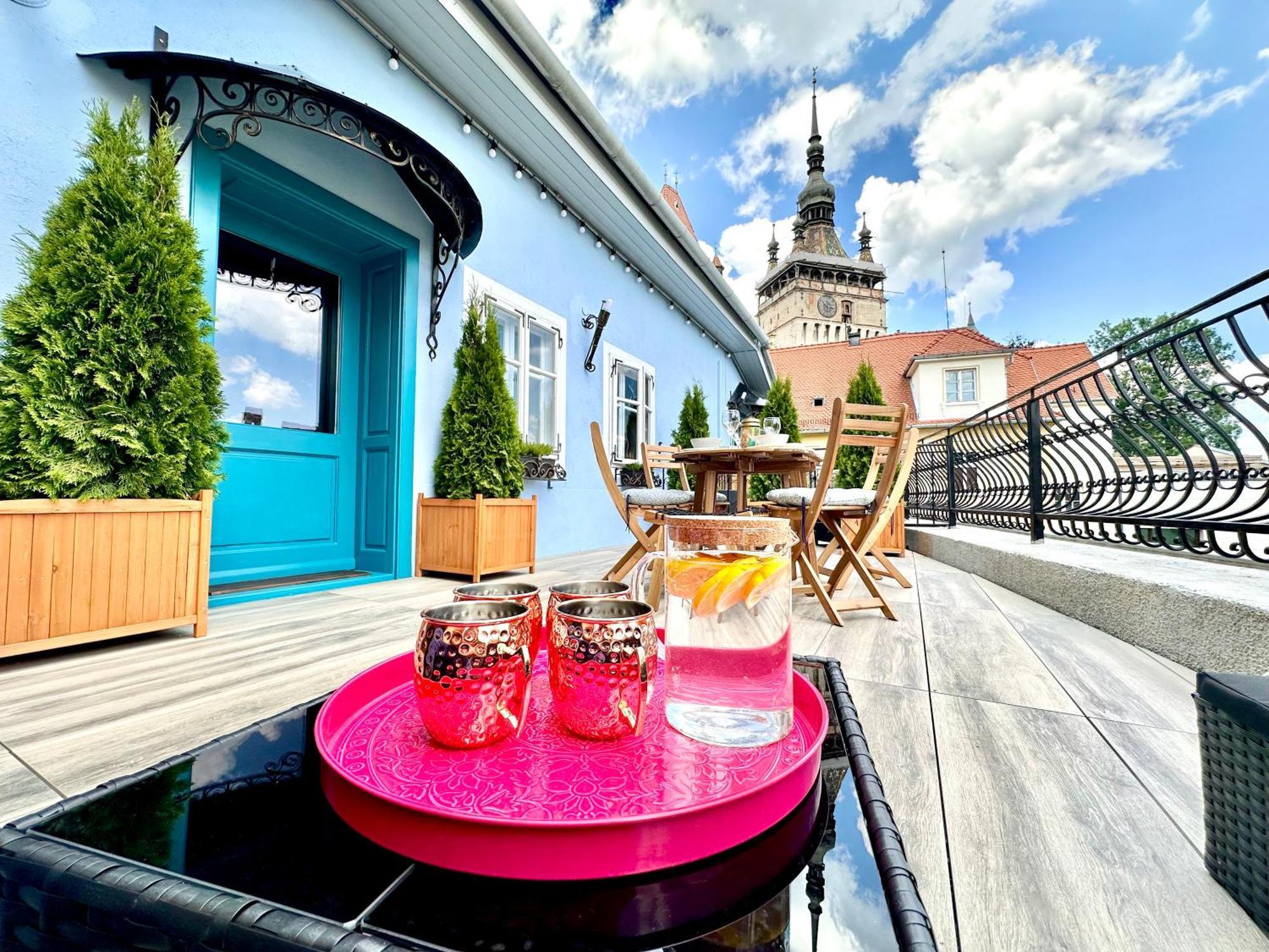 Casa Albastra By Casa Otto Apartment Sighisoara Ngoại thất bức ảnh