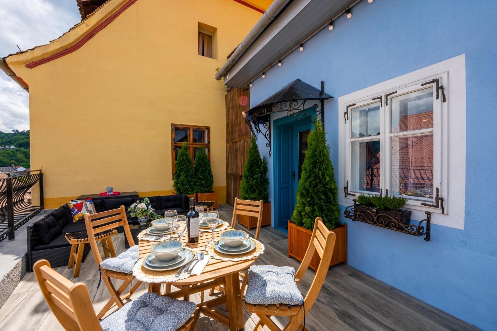 Casa Albastra By Casa Otto Apartment Sighisoara Ngoại thất bức ảnh